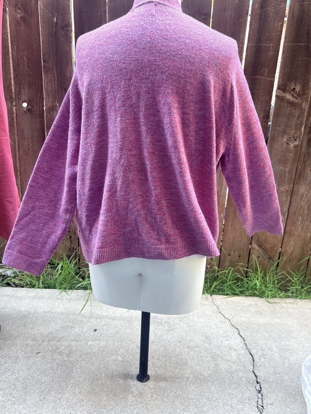 Old Navy Pink Purple Button Cardigan - Picture 3 of 3